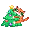 Christmas Tiger 스티커