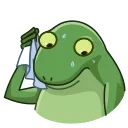 Concerned Froge 스티커