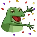 Concerned Froge 스티커