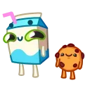 Cookie and Milky 스티커