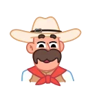 Cowboy 스티커