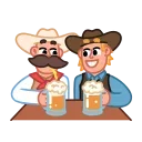Cowboy 스티커