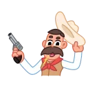 Cowboy 스티커