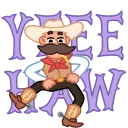 Cowboy 스티커