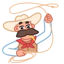 Cowboy 스티커