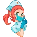 Cute Nurse 스티커