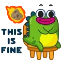 Din the Dino 스티커