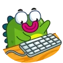 Din the Dino 스티커