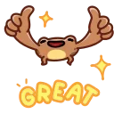 Disgruntled Toad 스티커