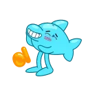 Dolphin Jumpy 스티커