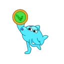 Dolphin Jumpy 스티커