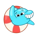 Dolphin Jumpy 스티커