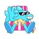 Dolphin Jumpy 스티커