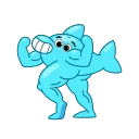 Dolphin Jumpy 스티커