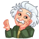 ALBERT EINSTEIN 스티커