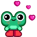 Froggo In Love 스티커