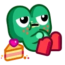 Froggo In Love 스티커
