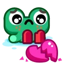 Froggo In Love 스티커