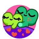 Froggo In Love 스티커