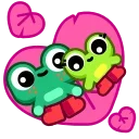 Froggo In Love 스티커