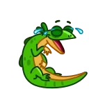 Green Lezard 스티커