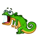 Green Lezard 스티커