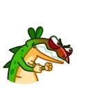 Green Lezard 스티커