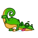 Green Lezard 스티커