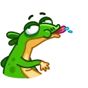 Green Lezard 스티커