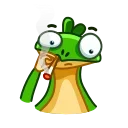 Green Lezard 스티커