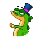 Green Lezard 스티커