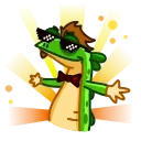 Green Lezard 스티커