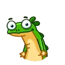 Green Lezard 스티커