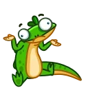 Green Lezard 스티커