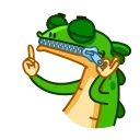 Green Lezard 스티커
