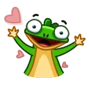 Green Lezard 스티커