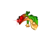Green Lezard 스티커