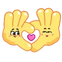 Hands for Friends 스티커