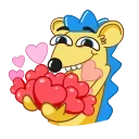 Ned the Hedgehog 스티커