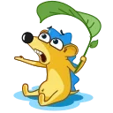 Ned the Hedgehog 스티커