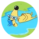 Ned the Hedgehog 스티커