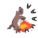 Honey Badger 스티커