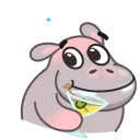 Hopper the Hippo 스티커
