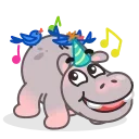 Hopper the Hippo 스티커