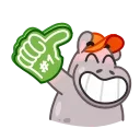Hopper the Hippo 스티커