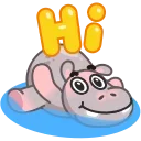 Hopper the Hippo 스티커