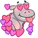 Hopper the Hippo 스티커
