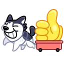 Siberian Husky 스티커