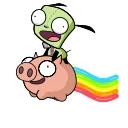 Invader Zim 스티커