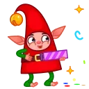 Christmas Elf 스티커